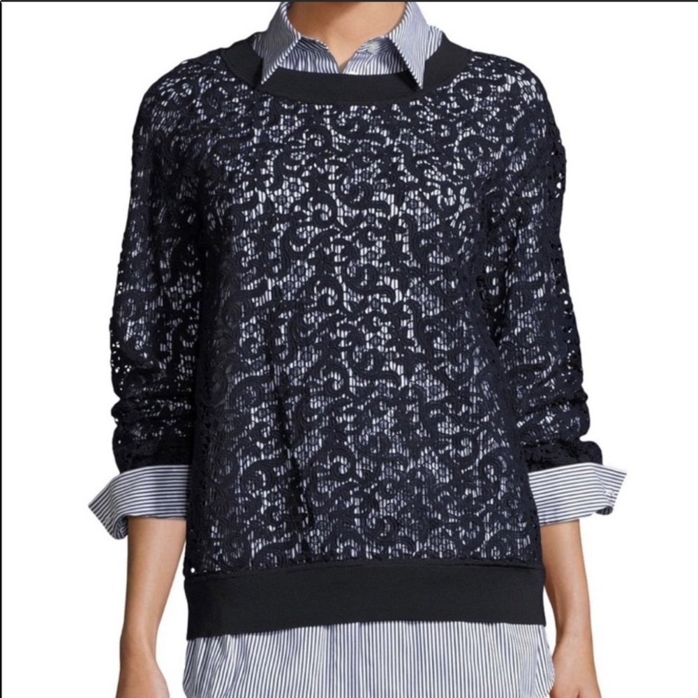 Lafayette lace sweatshirt